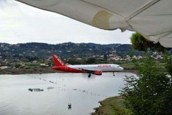 A few minutes before landing… on the paradise island