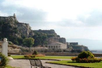 Die Stadt Korfu - Die Rückseite der Festung